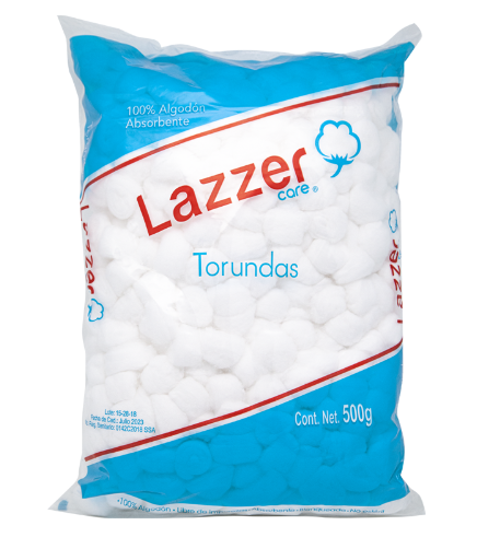 Torunda de Algodón Lazzer 500gr